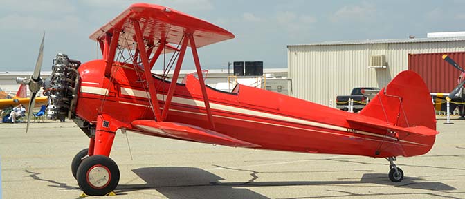 Stearman B75/N2S-2 N61445, April 29, 2016